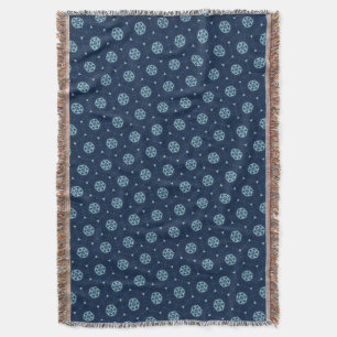 Indigo Spirit: Boho African Geometry Decke
