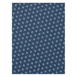 Indigo Spirit: Boho African Geometry Tischdecke