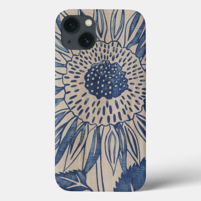 Indigo Sunflower Case-Mate iPhone Hülle (Rückseite)