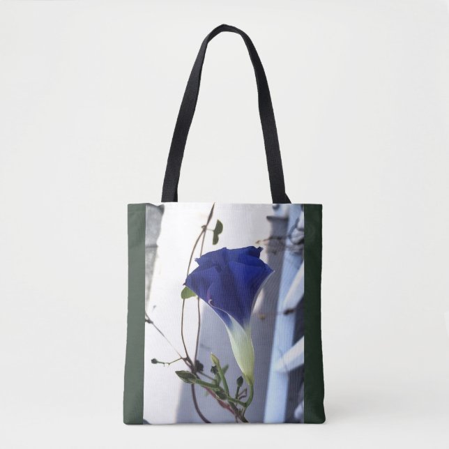 Indigo Swirl Prunkwinde  Tasche (Vorderseite)