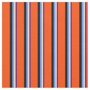 Indigo, Tan, Cornblume Blau, Schwarz und Rot Stoff