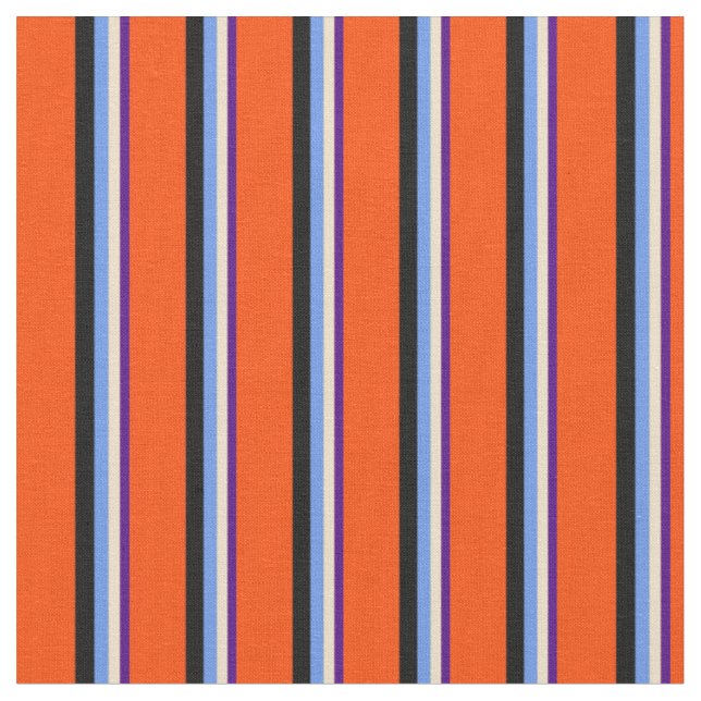 Indigo, Tan, Cornblume Blau, Schwarz und Rot Stoff (Nahaufnahme)