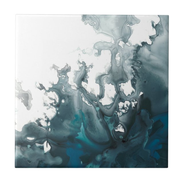 Indigo Tempest Fliese (Vorderseite)