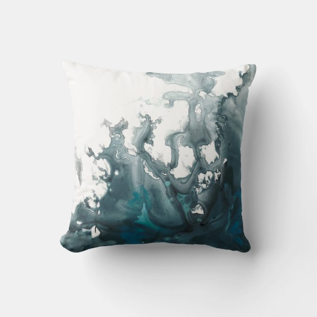 Indigo Tempest Kissen (Vorderseite)