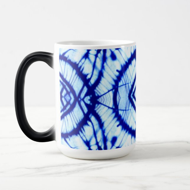 Indigo Tie Dye Magie Mug (Gauche)