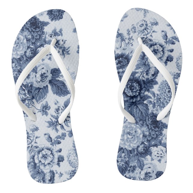 Indigo-Ton schwarzes u. weißes Vintages Flip Flops (Fußbett)