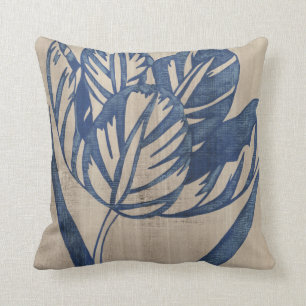 Indigo-Tulpe Kissen