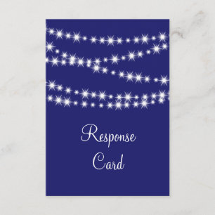 Indigo Twinkle Lights UAWG RSVP Karte
