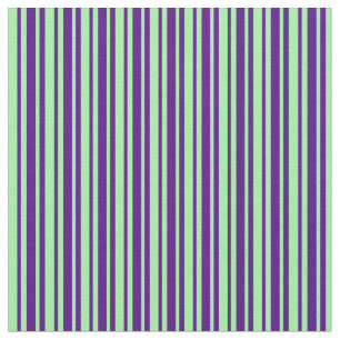 Indigo und Grünes Muster Stoff