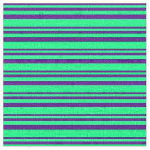 Indigo- und Grünmuster Stoff