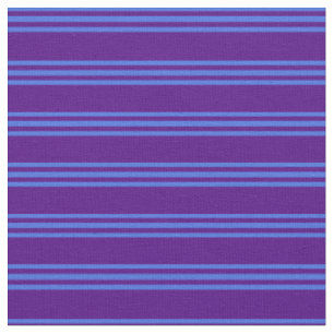 Indigo und Royal Blue Muster der Streifen Stoff