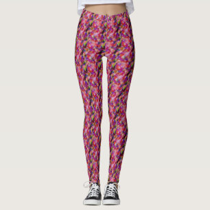 Indigo- und violette Kunstwerke Leggings