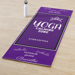 Indigo White Yoga Calming Zone Yogamatte