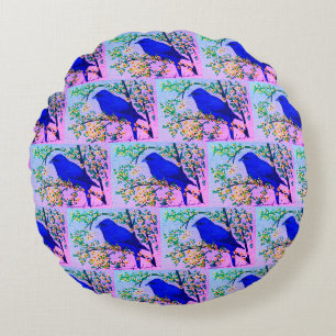 IndigoBunting Pillow Rundes Kissen