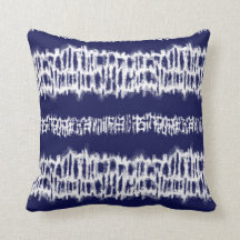 Indigostreifen der japanischen Shibori-Gefärbte Kr
