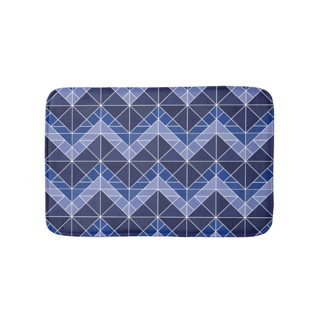 Indigotangram-Bad-Matte Badematte (Vorderseite)