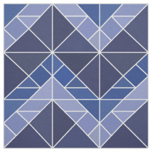 Indigotangram-Gewebe Stoff