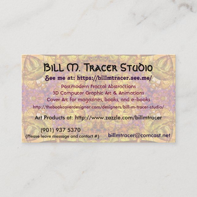 Indikator-Studio-Visitenkarte-Schluss 1 Bills M Visitenkarte (Vorderseite)