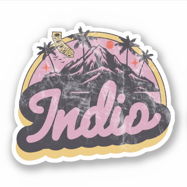 Indio, Kalifornien Aufkleber (Vorderseite)