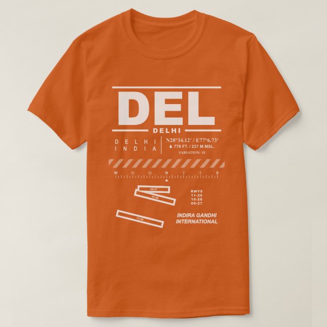 Indira Gandhi International Airport DEL T - Shirt (Design vorne)