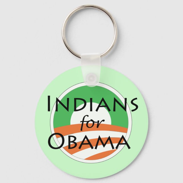 Indisch für Obama Schlüsselanhänger (Vorderseite)