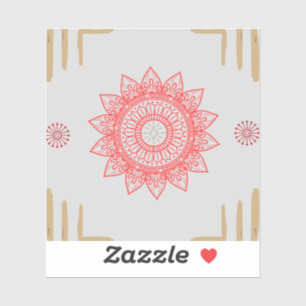 Indisch inspiriertes Design mit Mandalas Aufkleber