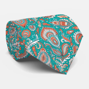 Indisch inspiriertes Paisley-Blumen nahtloses Must Krawatte