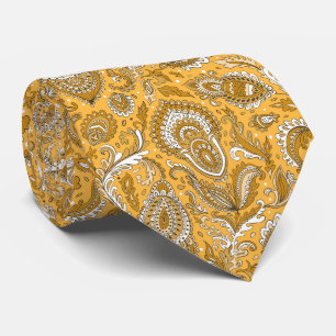 Indisch inspiriertes Paisley-Blumenmuster nahtlos Krawatte