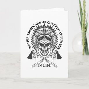 Indische Amerikaner entdeckten Kolumbus 1492 als G Karte