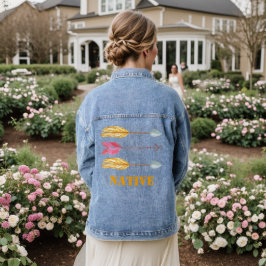 Indische amerikanische Arrow-Damen-Denim-Jacket Jeansjacke