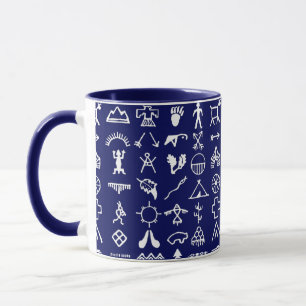 Indische amerikanische Bildsymbole Kaffeemaschine  Tasse
