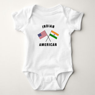 Indische amerikanische Flagge Baby Strampler