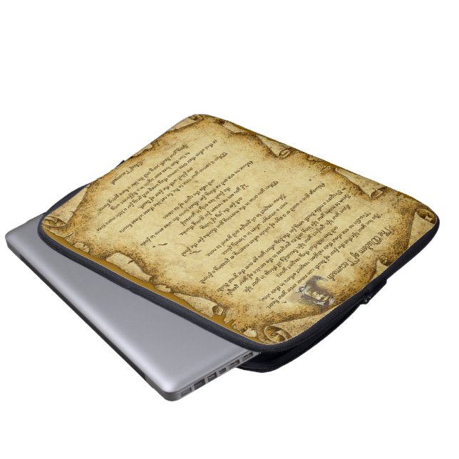 Indische amerikanische Weisheit des Chefs von Tecu Laptopschutzhülle (Vorne Knopf)