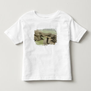 Indische Asiatische Elefanten spielen kämpfend Kleinkind T-shirt