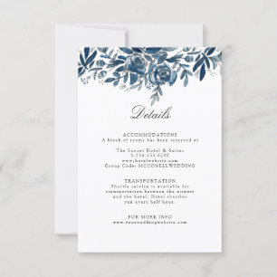 Indische Blume Hochzeitsdetails - Umschließungskar RSVP Karte