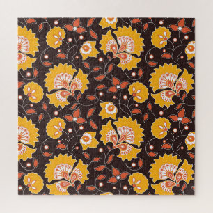 Indische Blumenkolorierte Vintage-Nahtlos