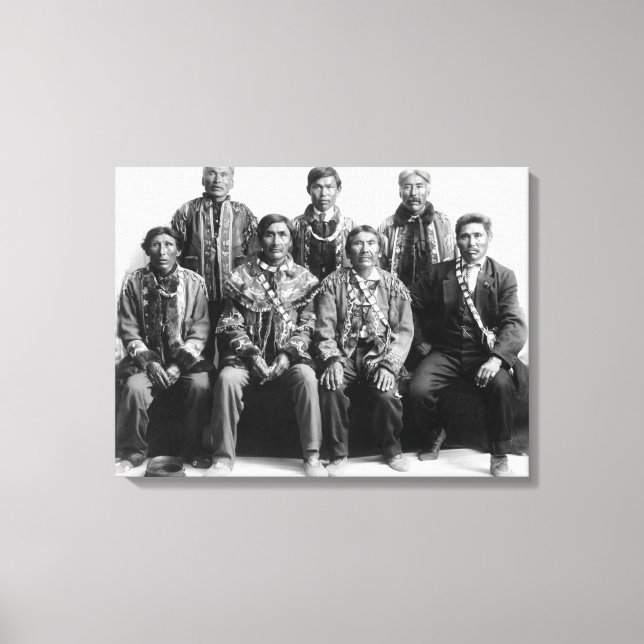 Indische Chefs der Alaska-Fotografie Leinwanddruck (Vorderseite)