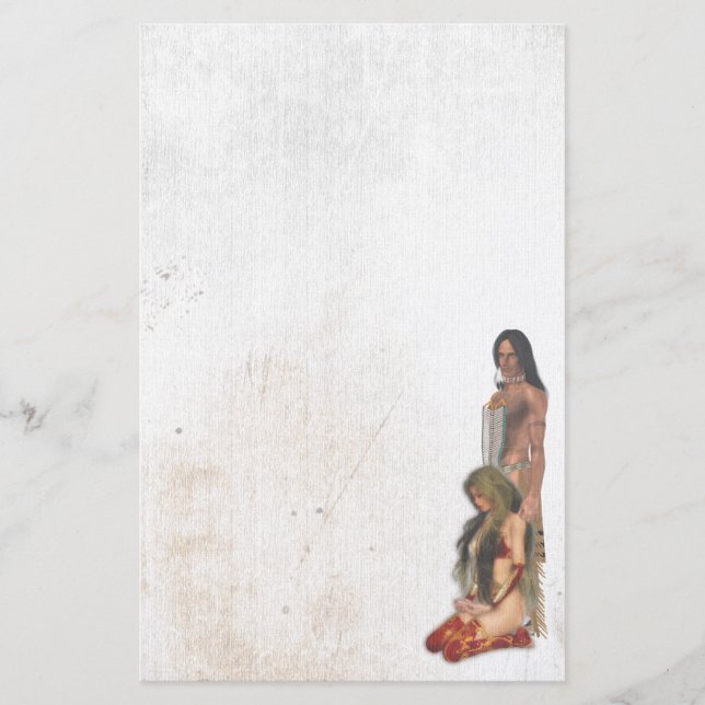 Indische Couple Stationery Briefpapier (Vorderseite)