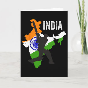 Indische Cricket-Trikot Indien Cricket-Team Liebha Karte