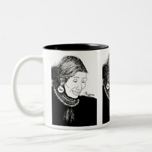 Indische Damen-Tasse Zweifarbige Tasse
