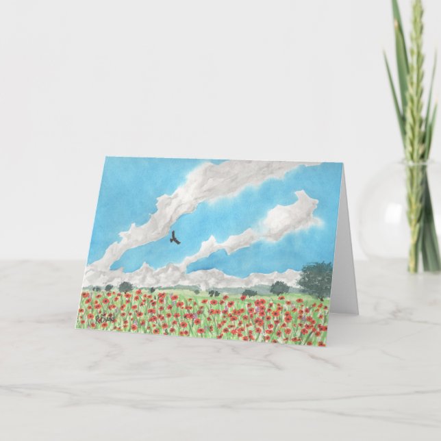 Indische Decken Dankeskarte (Vorderseite)