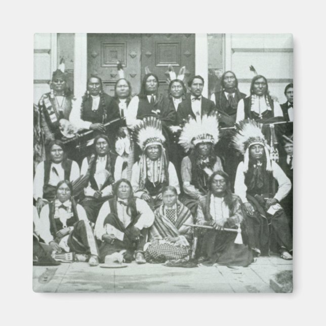 Indische Delegation von sechs führenden Persönlich Magnet (Vorne)