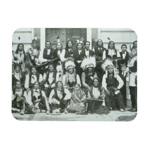 Indische Delegation von Sioux-Führern in Magnet