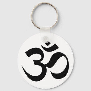 Indische Dharmische Religion heiliges Symbol Mantr Schlüsselanhänger