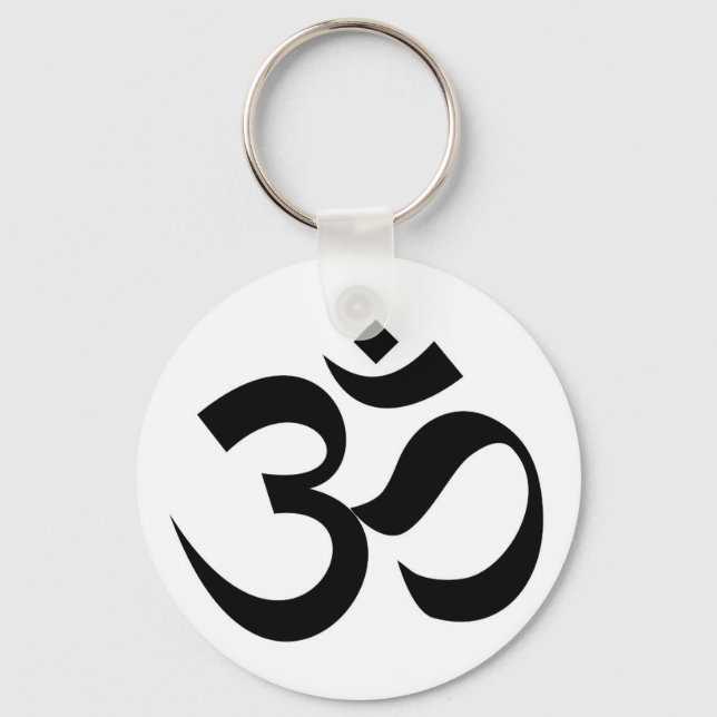 Indische Dharmische Religion heiliges Symbol Mantr Schlüsselanhänger (Vorderseite)
