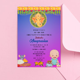 Indische Einladung "Annaprashan" für ersten Reis