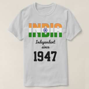 Indische Feier zur Unabhängigkeit der Flaggen T-Shirt