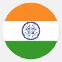 Indische Flagge Ashoka Chakra