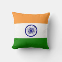 Indische Flagge auf amerikanischem MoJo-Pillow