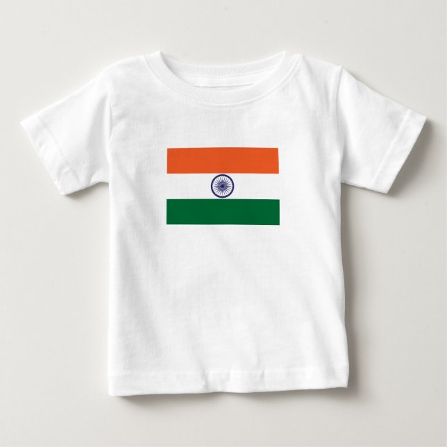 Indische Flagge Baby T-shirt (Vorderseite)